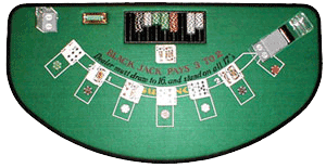 Blackjack table